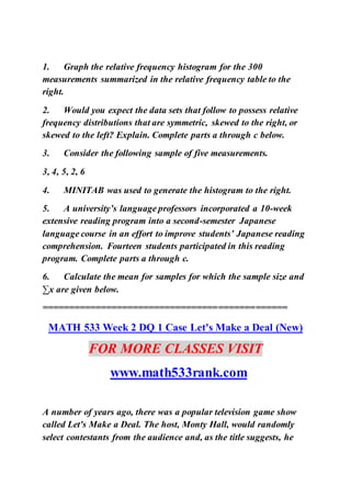 MATH 533 RANK Achievement Education--math533rank.com