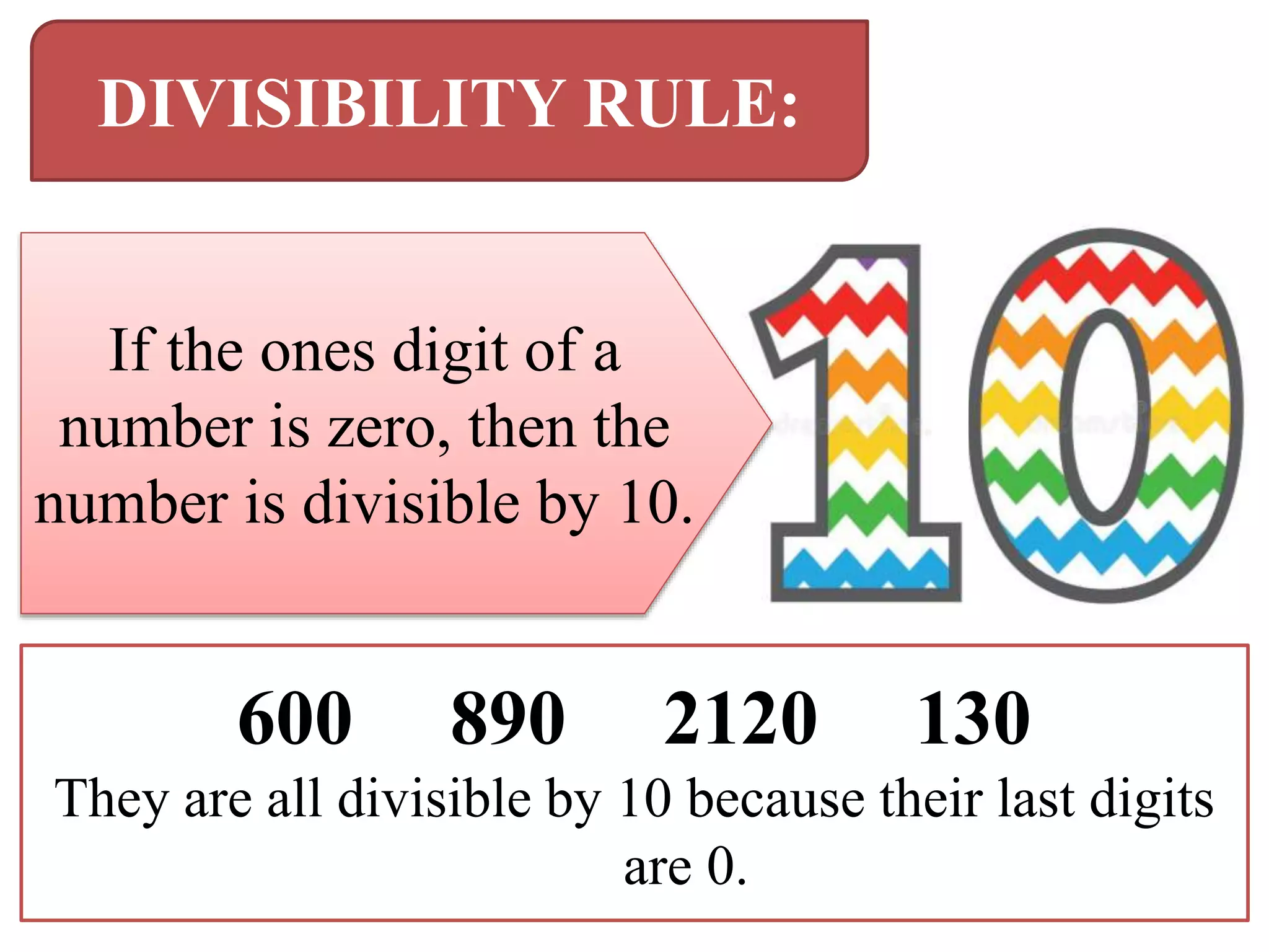 Divisibility Mathematics 5 | PPTX