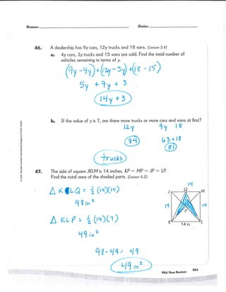 Math Grade 5 Singapore math Mid-year review and End-year review | PDF