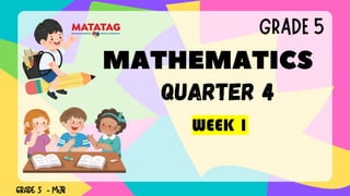 Problem Solving In Math Using Gmdas MATH5_Q4_W1 SOLVING WORD PROBLEMS USING GMDAS | PPTX