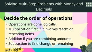 Problem Solving In Math Using Gmdas MATH5_Q4_W1 SOLVING WORD PROBLEMS USING GMDAS | PPTX