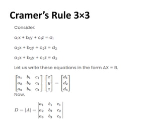 Cramer’s Rule 3×3
 