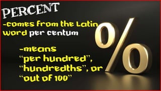 Math 6 - Percentage | PPTX