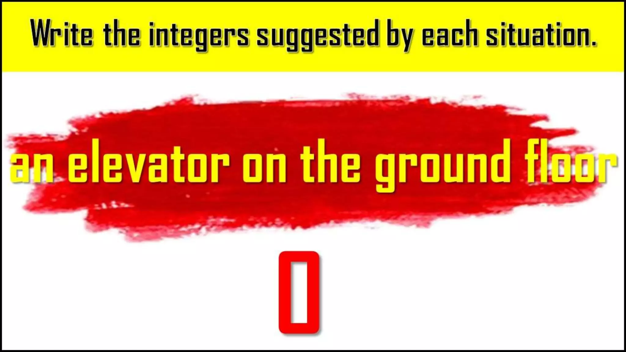 an elevator on the
ground floor
0
 