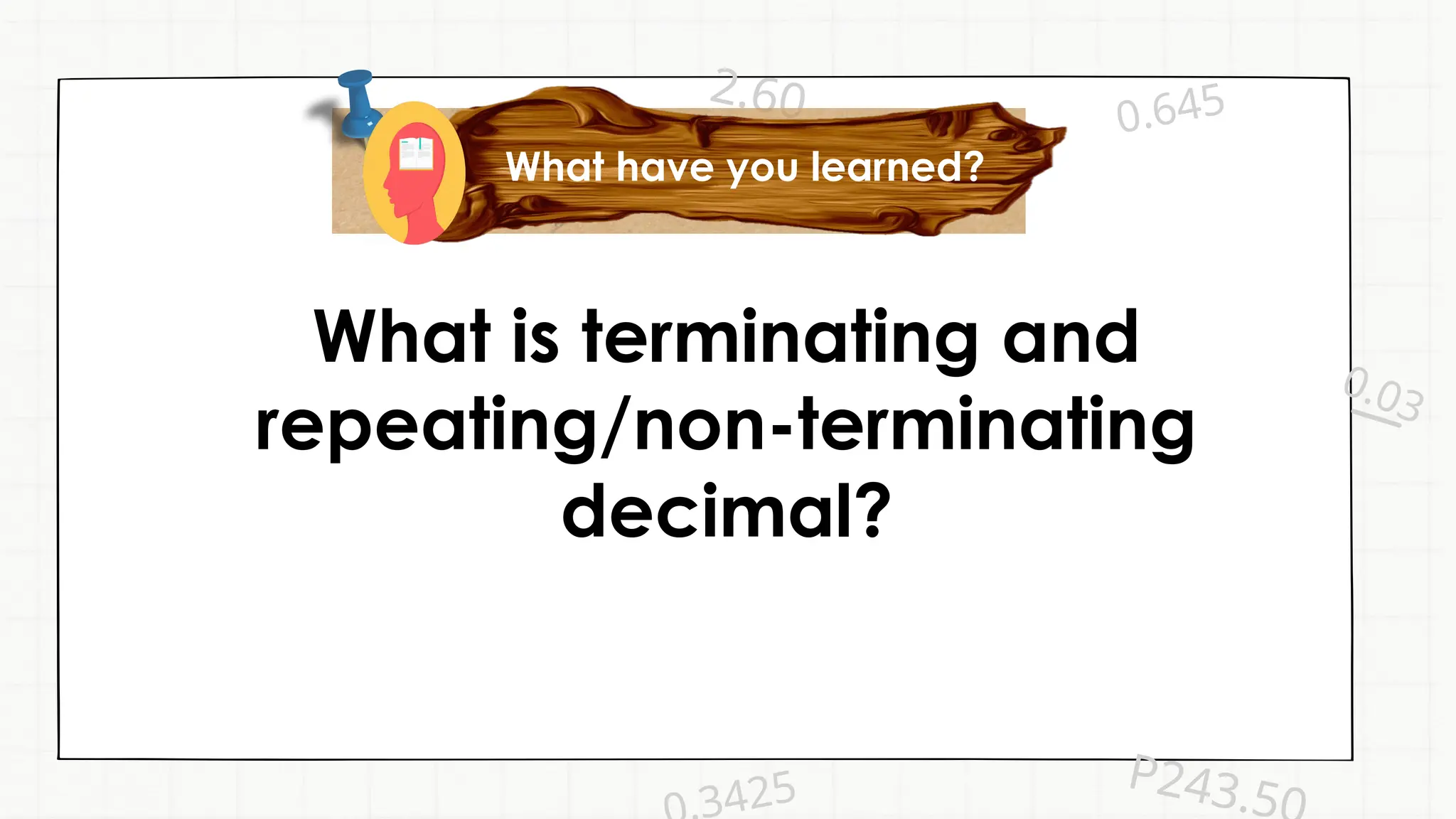 Terminating and non-terminating decimals | PPTX