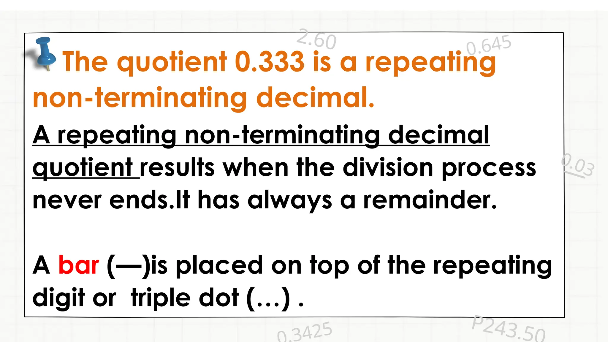 Terminating and non-terminating decimals | PPTX