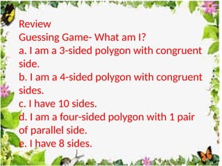 Math 5 Visualization of Congruent Polygons | PPTX