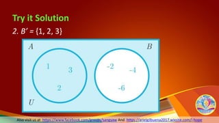 Math 7 | Lesson 2 Set Operations and the Venn Diagram | PPTX