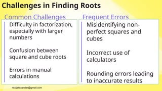 math 7 q2 1 Determining Square and Cube Roots of Perfect Squares and ...