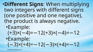 math7 q3 10 FINAL JO.Multiplying and dividing integers | PPT