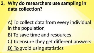 Data Collection And Sampling Math sampling and data collection in mathematics | PPTX