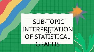 SUB-TOPIC
3:
INTERPRETATION
OF STATISTICAL
GRAPHS
 