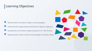 Understanding Interior and Exterior Angles in Polygons: Formulas and ...