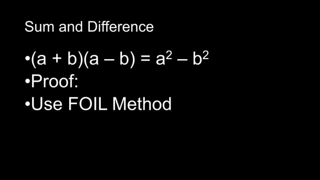 Math 7 – special products of binomials | PPTX | Science