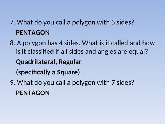 MATHEMATICS 7 WEEK 1 ABOUT CLASSIFICATION OF POLYGON | PPT