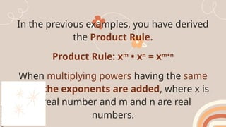 MATH 8 Q1 LESSON 3-Multiply and divide simple monomials, leading to the ...