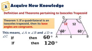 THEOREMS ON TRAPEZOID AND KITE - MATHEMATICS 9 | PPTX