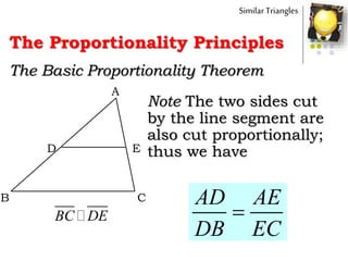Math 9 similar triangles intro | PPTX
