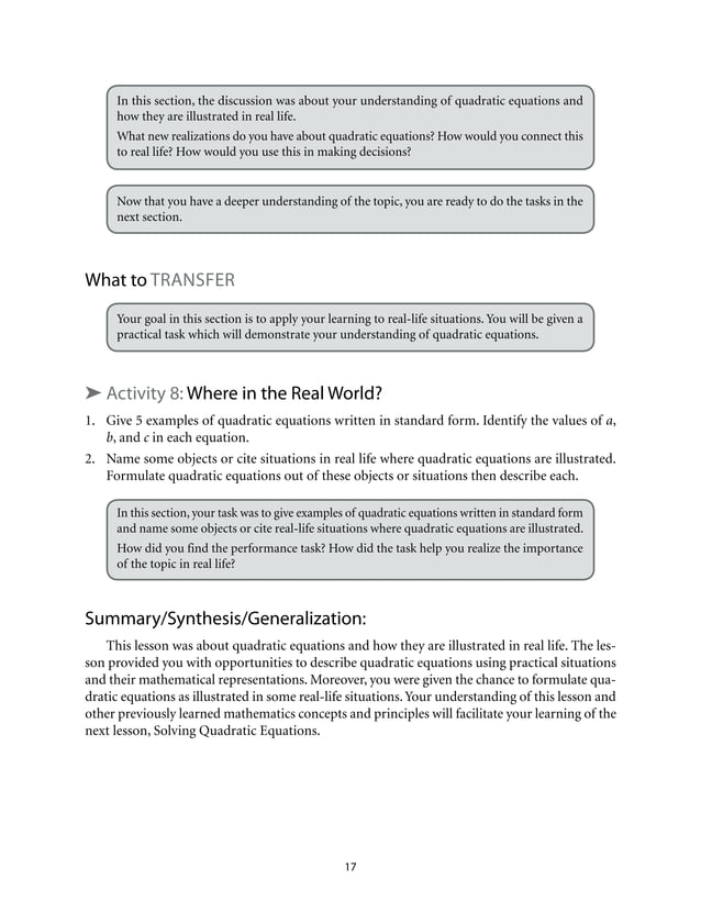 Math 9 module 1 PDF Math 9 module 1 pdf