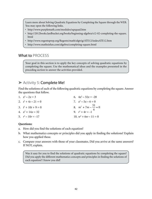 Math 9 module 1 PDF Math 9 module 1 pdf