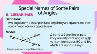 Non Common Rays Understanding Angle Pairs, Parallel and Perpendicular Lines in Geometry ...