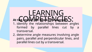 Understanding Angle Pairs, Parallel and Perpendicular Lines in Geometry ...