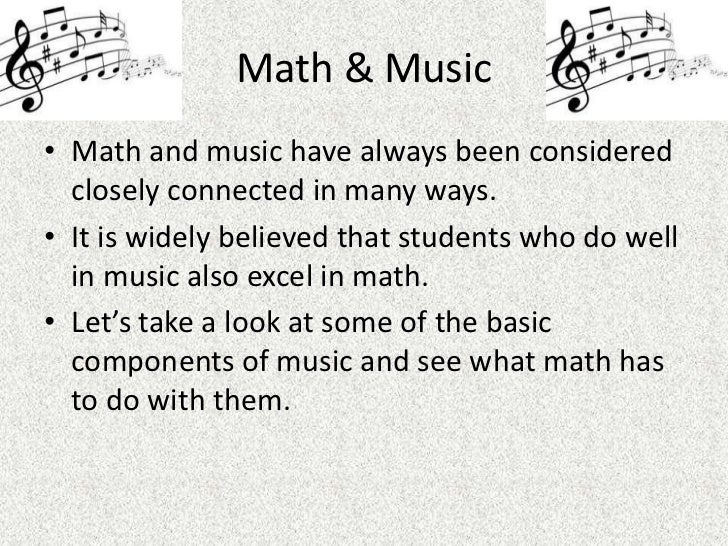 Math and Music Math and Music
