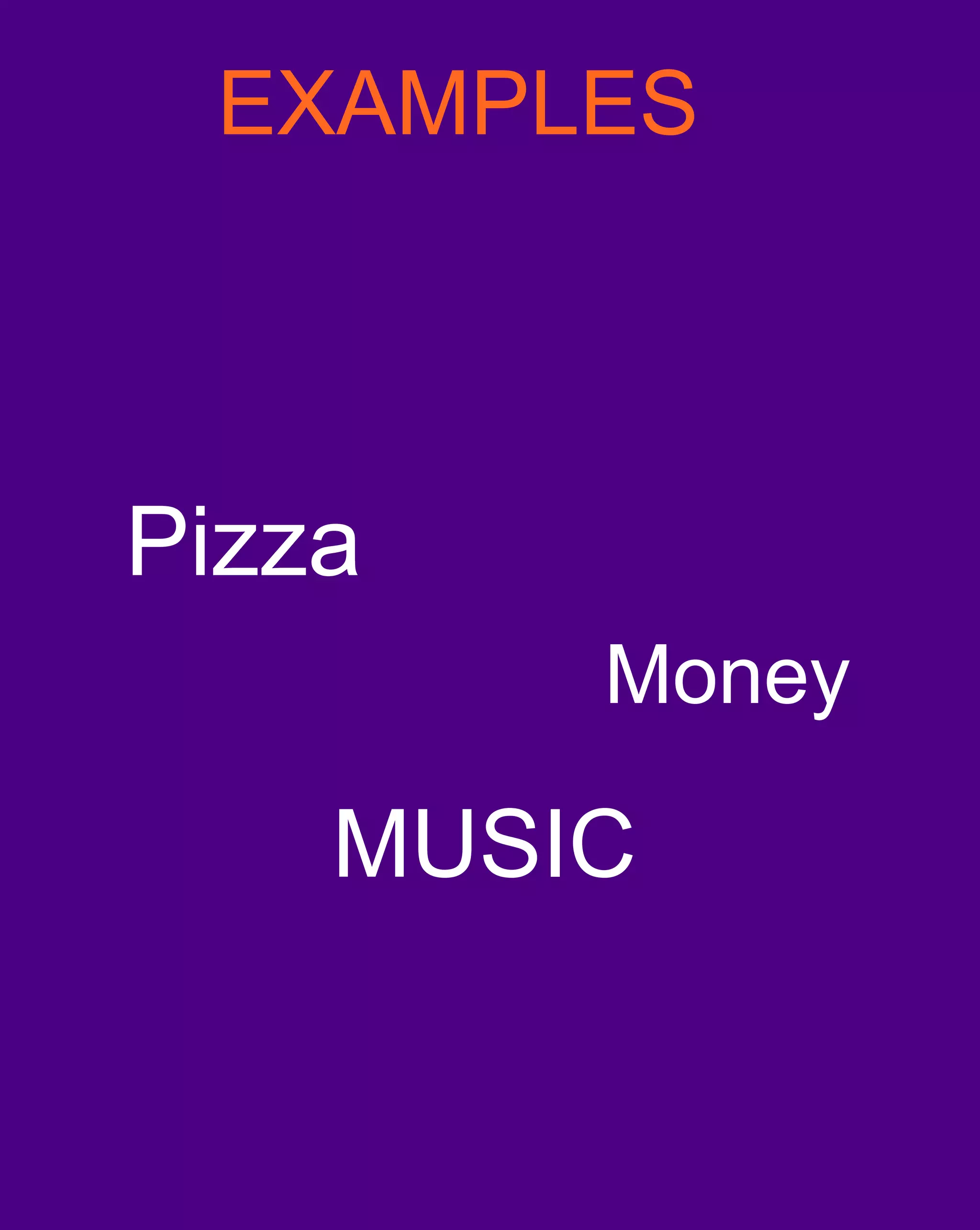 EXAMPLESPizzaMoneyMUSIC