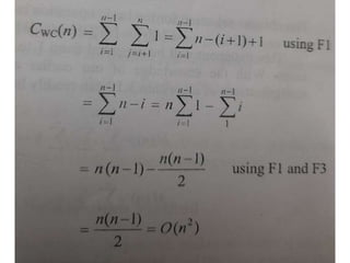 Mathematical Analysis of Non-Recursive Algorithm. | PPT