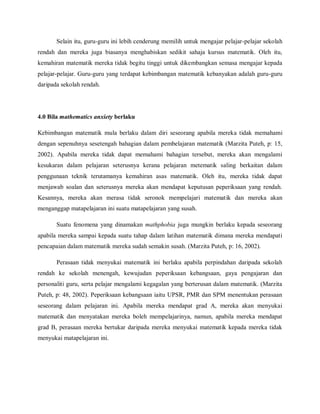 Akan Math Math anxiety | PDF