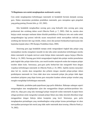 Akan Math Math anxiety | PDF