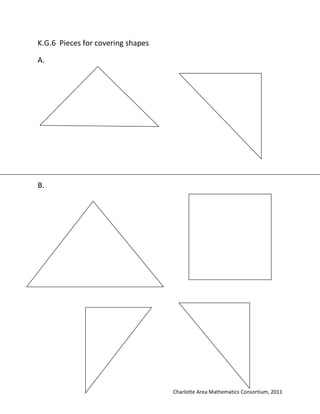 Kindergarten shapes math worksheets kuta