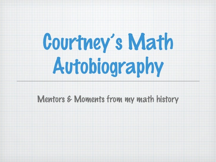 what is my math biography