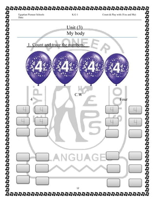 Math booklet kg1 first term | PDF