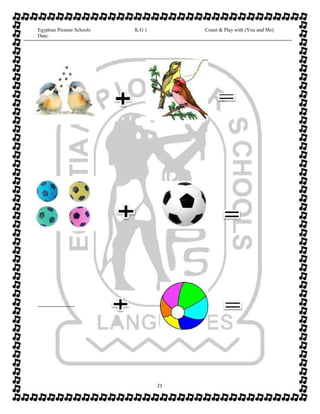 Math booklet kg1 first term | PDF