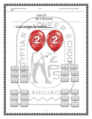 Math booklet kg1 first term | PDF