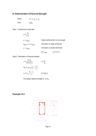 10-design of singly reinforced beams | PDF