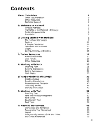 Mathcad users guide | PDF