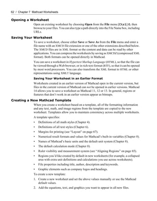 Sample Mathcad Worksheet Mathcad users guide | PDF