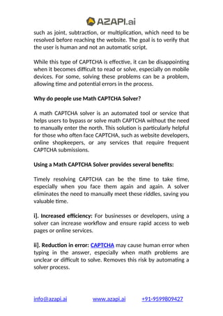 Math CAPTCHA Solver The Secret Hack to Bypass Annoying Puzzles.docx