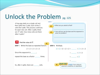 Unlock the Problem   pg. 125
 