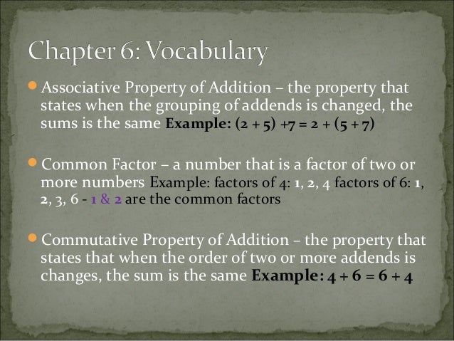 math grouping factor chapter 6 Math