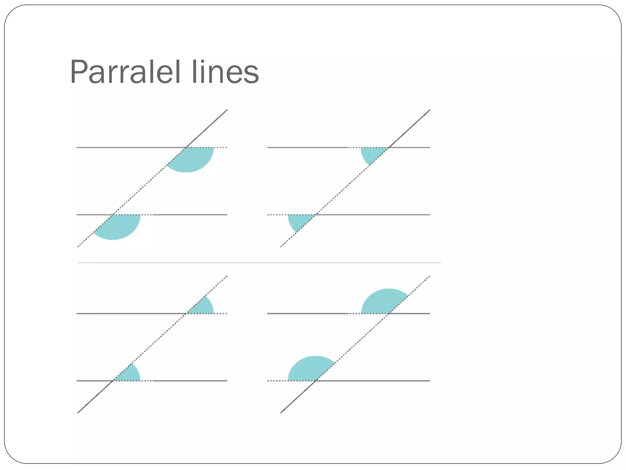 Parralel lines
 