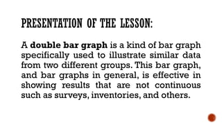Understanding and Constructing Double Bar Graphs in Mathematics | PPTX