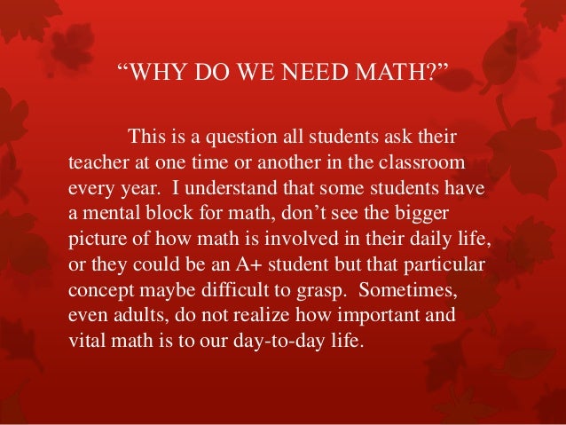Math Crisis Blog Power Point
