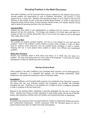 Math Curriculum Parent Guide