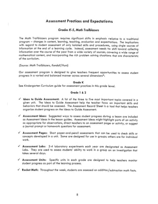 Math Curriculum Parent Guide