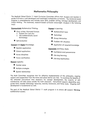 Math Curriculum Parent Guide