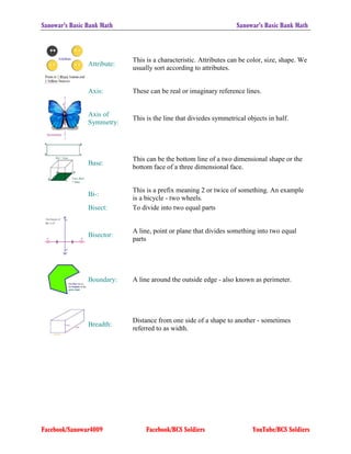 Math dictionary of geometry words [www.onlinebcs.com] | PDF