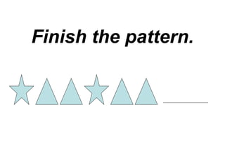 Finish the pattern. 